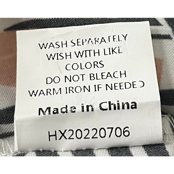 NO MFG. TAG LONG SLV V-NECK MIDI FIT & FLARE WAIST DRESS, WOMENS, XL-BLACK WHITE - Picture 10 of 10